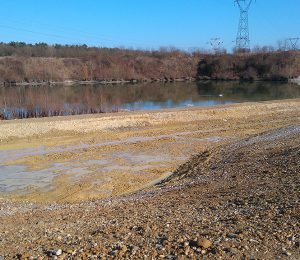 Chantier de terrassement des bassins de phytoremédiation